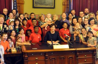 Watch Gov. Reynolds sign Heartbeat into law
