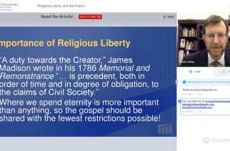 Pastor Equipping Webinar: Religious liberty