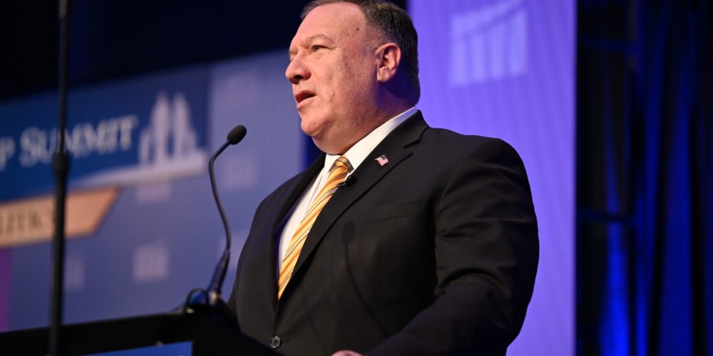 U.S. Sec. of State Pompeo addresses sold-out Summit